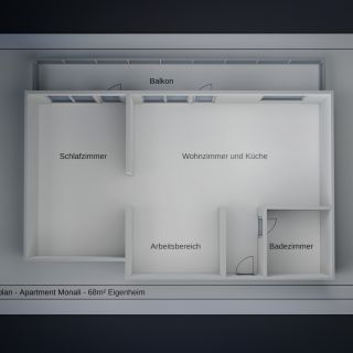 3D Visualisierung einer Eigentumswohnung