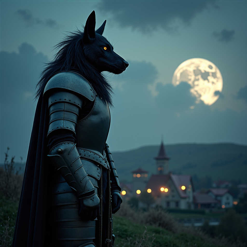 Schwarzer Wolf