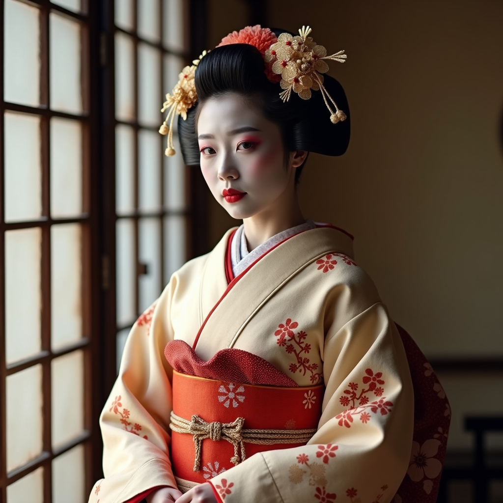 Foto einer Geisha