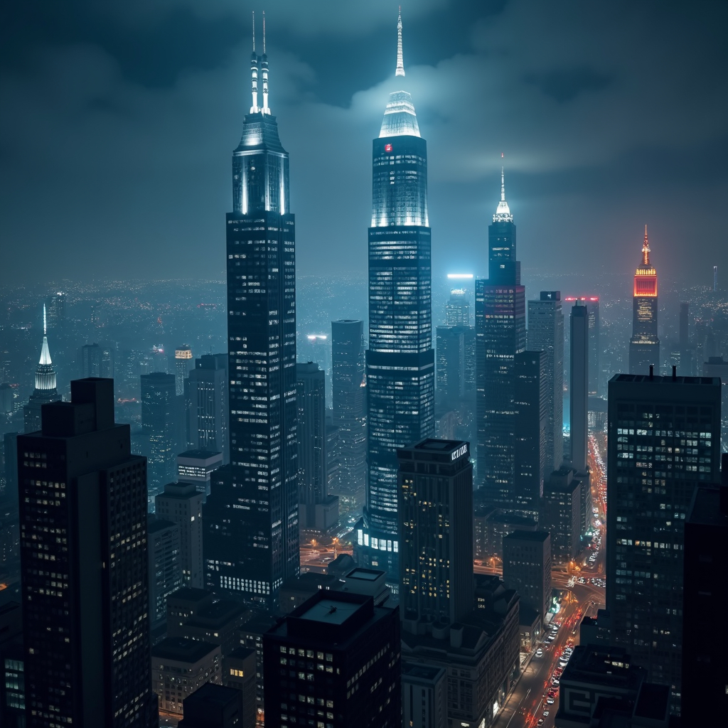 Skyline by night