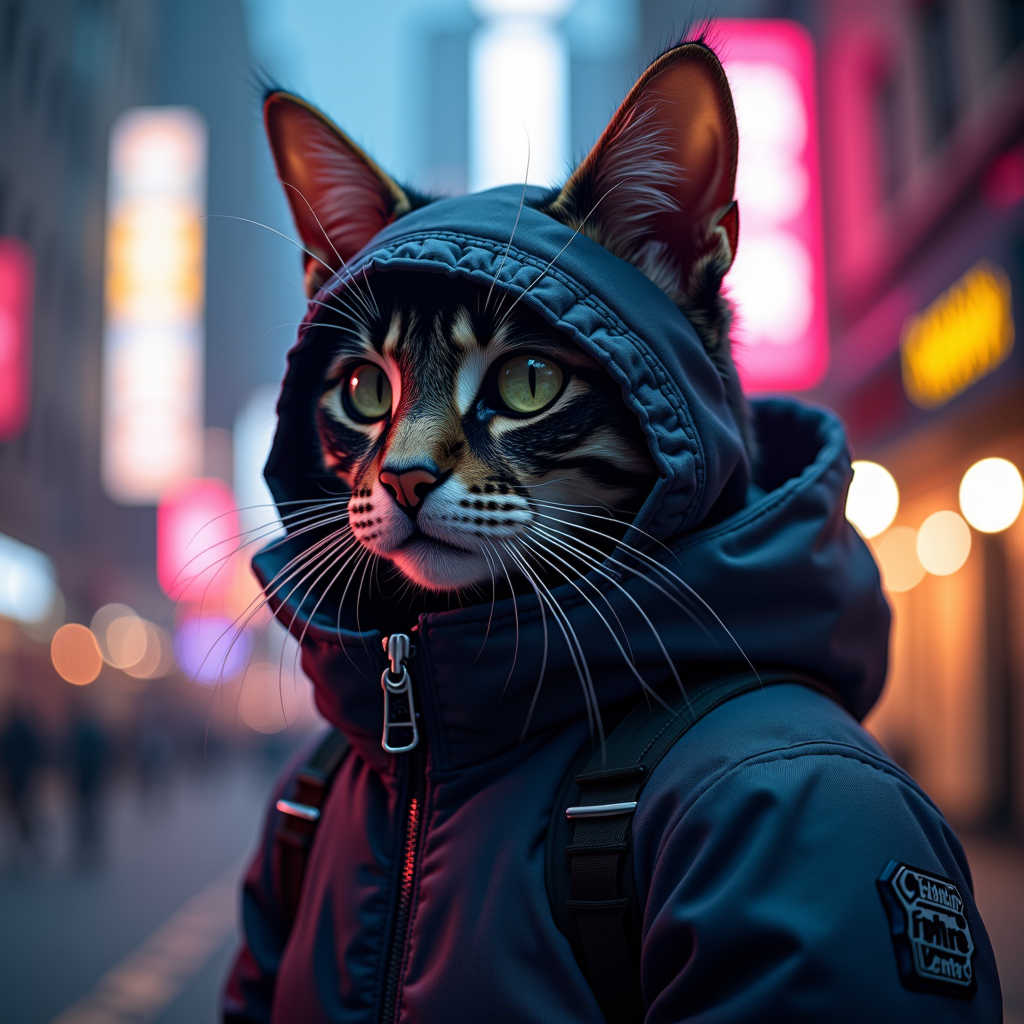 Katze Grau